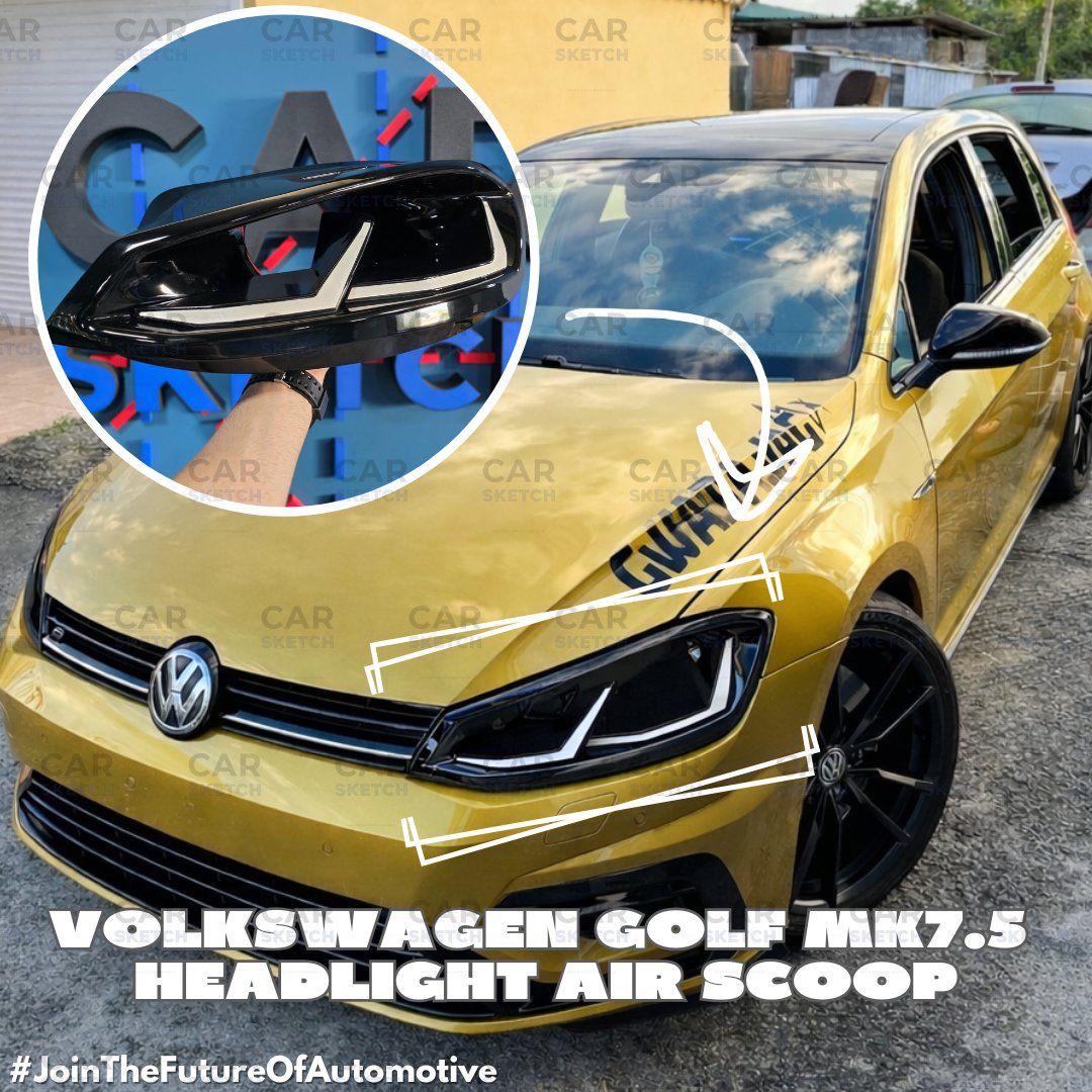Volkswagen Tutti pezzi di ricambio auto: VW Golf MK7.5 Scheinwerfer-Lufteinlass – Nuovo (secondo la descrizione) da Dietikon venduto da CarSketch
