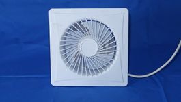 Weisser Abluftventilator 15cm mit Zubehör