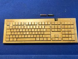 clavier Bambuu sans fil en bambou fonction via capteur USB