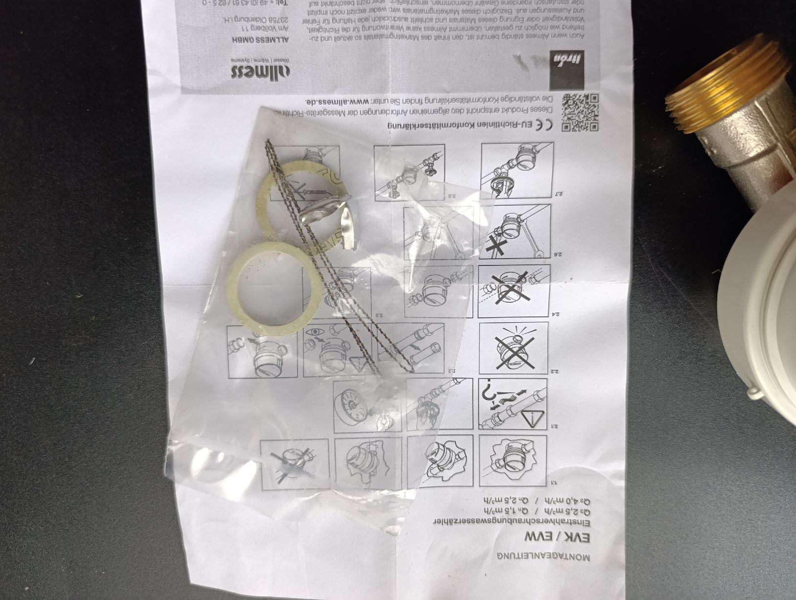 Misurare: Neue GEBERIT Pusch Fit Wasserzähler G1" PN 16, – Nuovo e nell'imballaggio originale da St. Margrethen SG venduto da alfapeugeot10 4