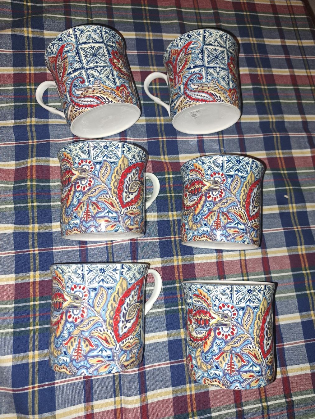 Tazze: 6er Set Tassen mit Dekor,  unbenutzt  – Nuovo (secondo la descrizione) da Kölliken venduto da Upcycling-by-Mc-TAM