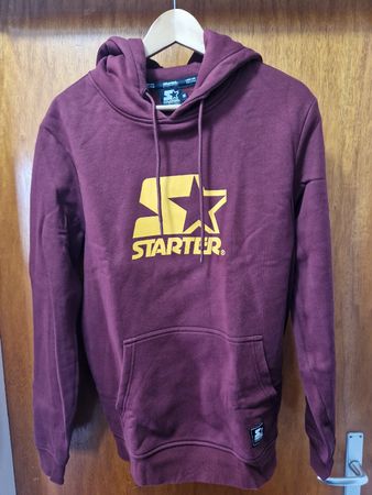Starter Hoodie M Burgundrot