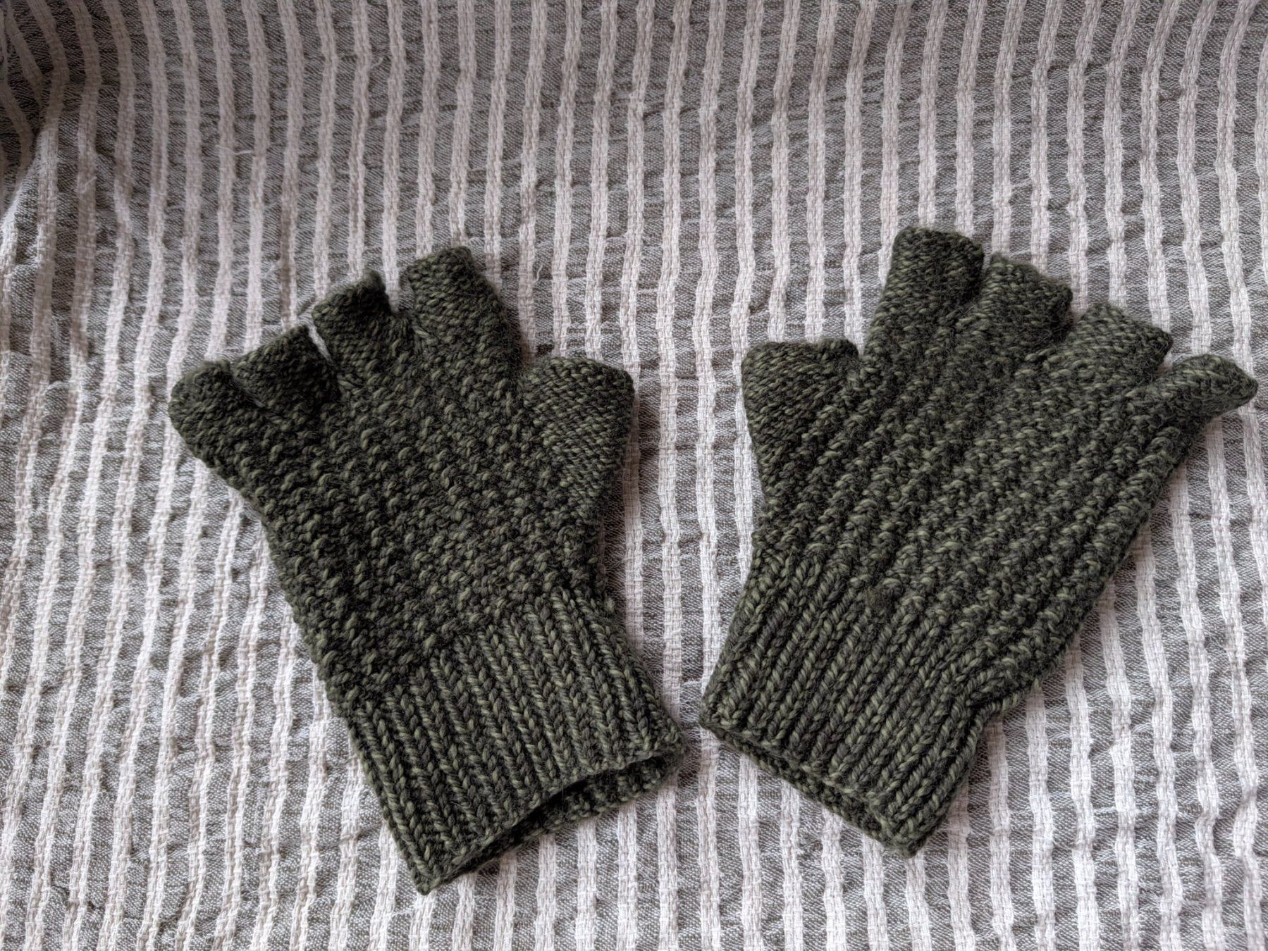 Guanti & manicotti: Fingerless warm wool knitted gloves – Nuovo (secondo la descrizione) da Altendorf venduto da jak_lkk8 3