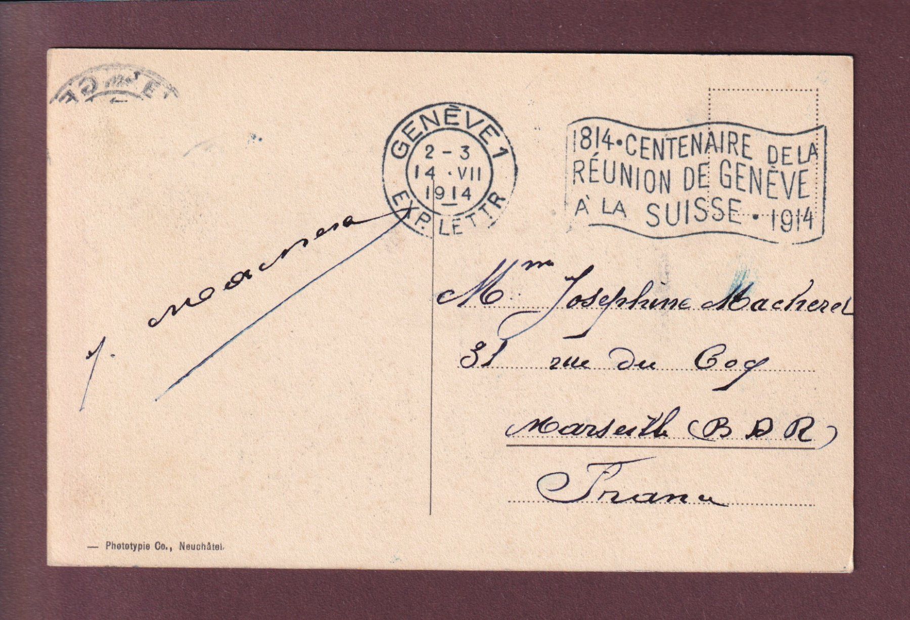 Cartoline postali: GENEVE - Usine des Forces Motrices - 1914 – Usato da Pully venduto da nicecards 1