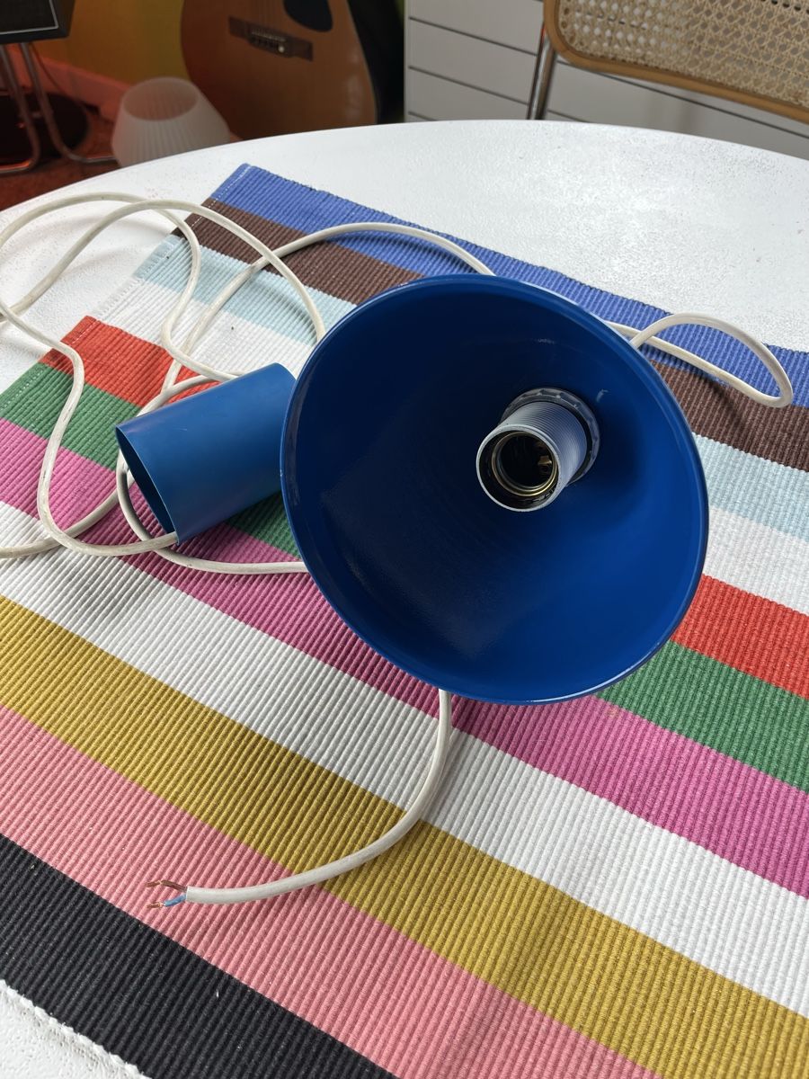Lampadari & plafoniere: Vintage blaue Hängelampe – Usato da Stans venduto da Bridges_Vintage 6