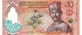 Brunei 10 Dollars P-New Design Polymer UNZ