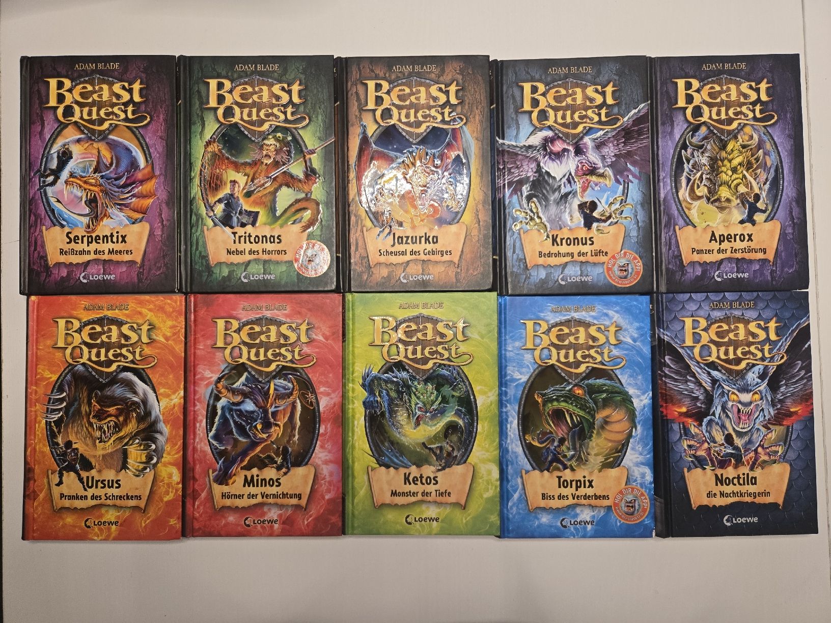 Bücher: Beast Quest - Sammlung - 10 Bücher – Gebraucht aus Buus von Ximi-G