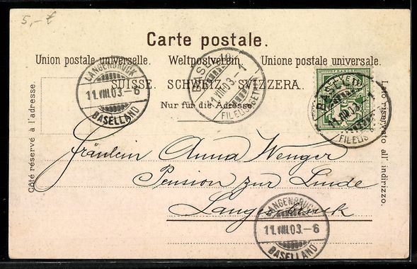 Cartoline postali: AK St. Gallen, Rosenberg-Quartier – Usato da Berlin venduto da bartko-reher 1