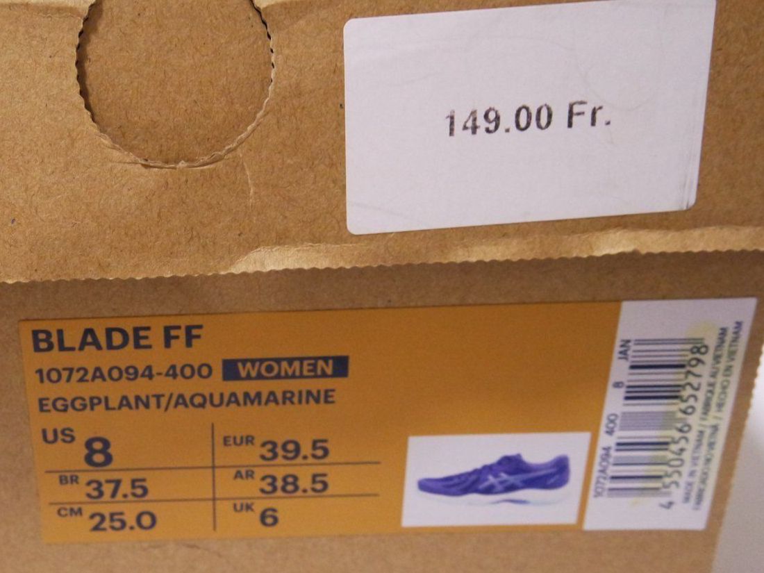 Asics Scarpe da donna: Asics Blade FF Hallensportschuh Größe 39 – Nuovo e nell'imballaggio originale da Genève venduto da Pandi_Panda 3