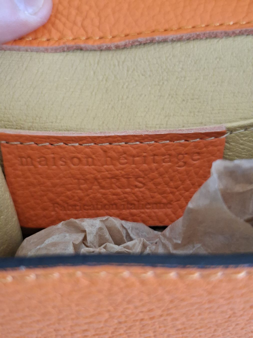 Borse da donna: Sac à main orange Maison Heritage Paris – Usato da Renens VD venduto da ser_j2fn 3