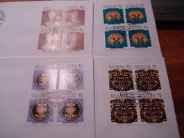 Pro Patria 1992, FDC Satz + 4erblocks, Handwerk