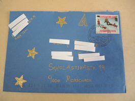 Brief Beleg Wienacht Tobel Pro Juventute Briefmarke gelaufen