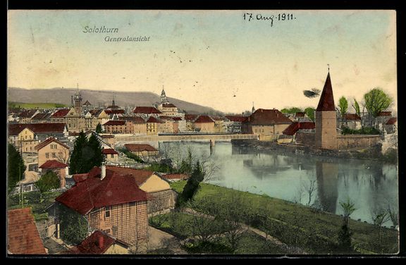 Cartoline postali: AK Solothurn, Generalansicht – Usato da Berlin venduto da bartko-reher