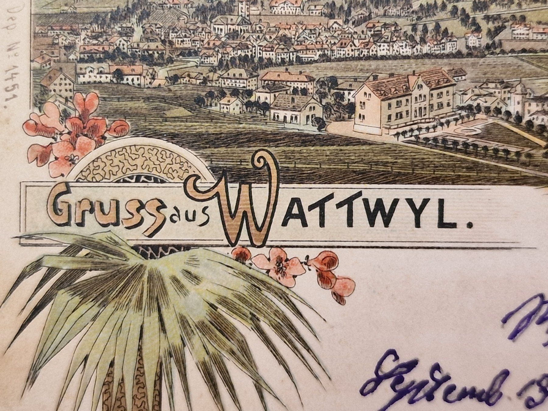 Tutti i francobolli: CH Lithographie WATTWYL 13.9.1900 mit Feldpoststempel – Usato da Aesch LU venduto da briefmarken.uray 1