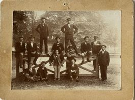 Militär, Vorunterricht, 1898, Albuminfoto, TOP RAR