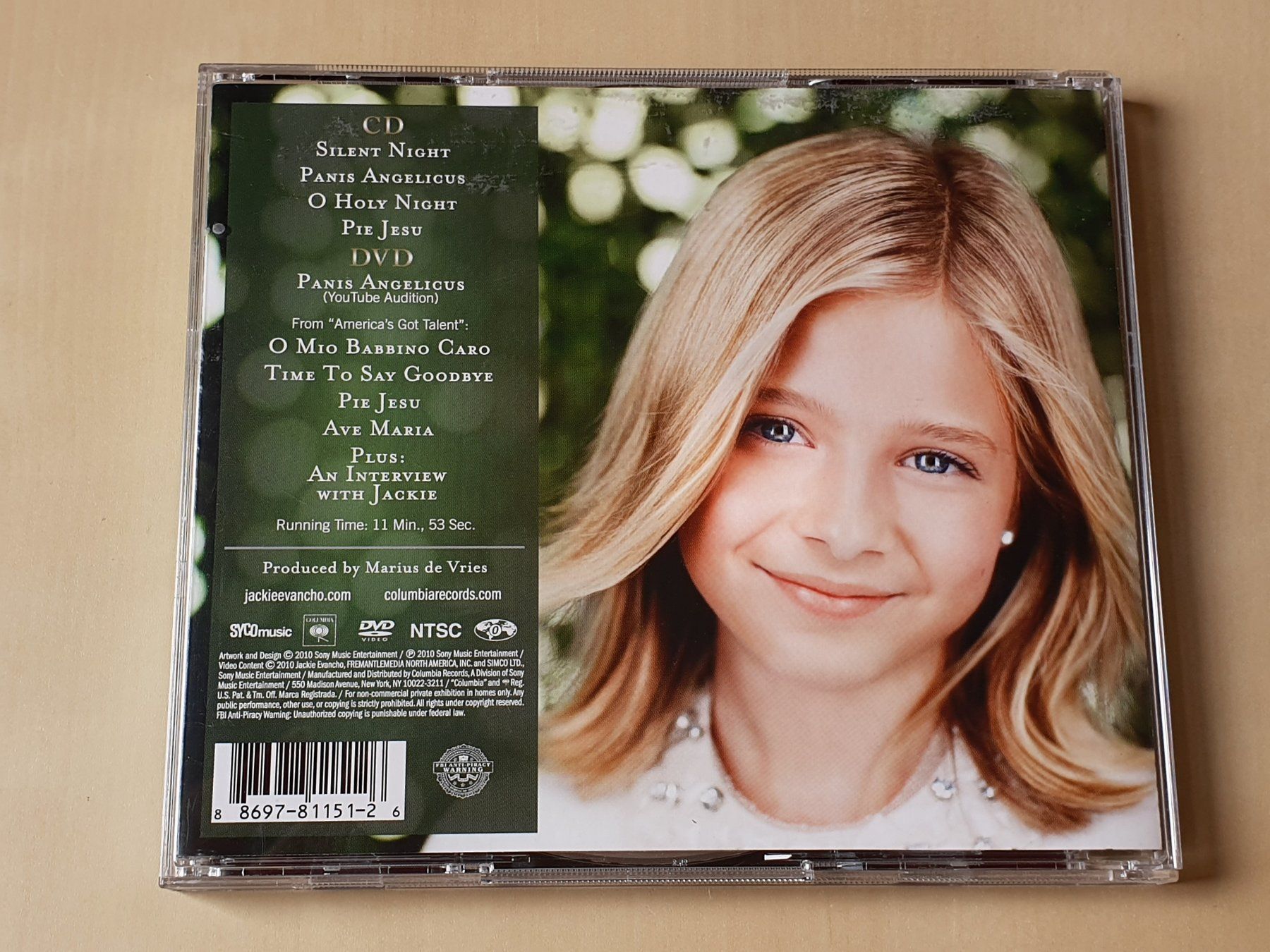 CDs: Jackie Evancho O Holy Night CD + DVD – Gebraucht aus Stansstad von collectorsshop 1