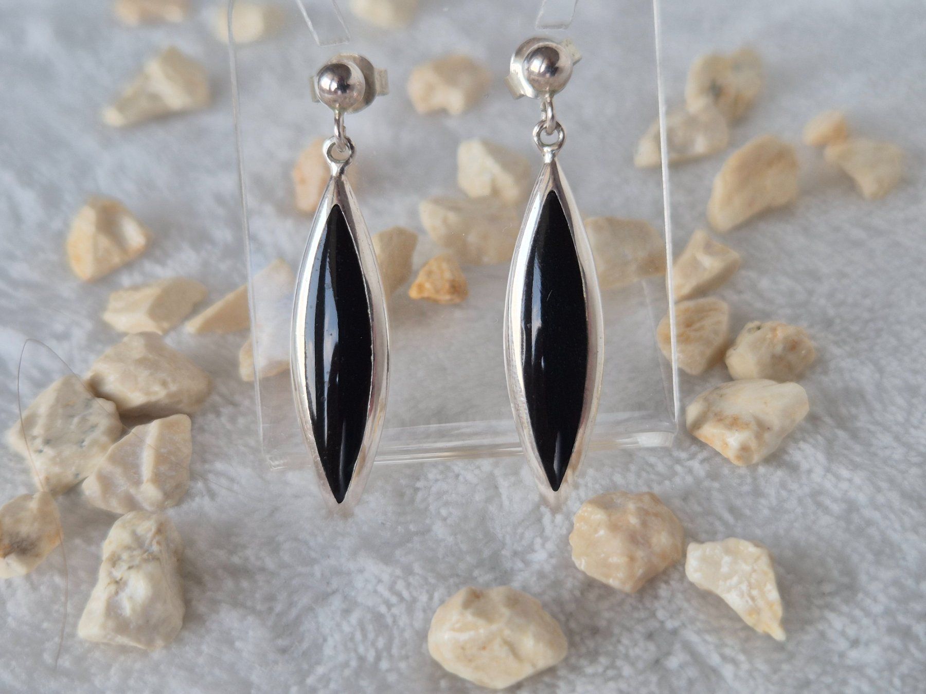 Orecchini pendenti & Orecchini a lobo: Ohrhänger Onyx Silber 925  NEU – Nuovo e nell'imballaggio originale da Dielsdorf venduto da kumsch