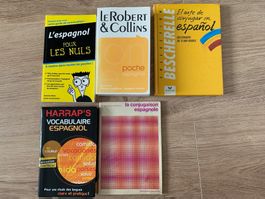 Lot de 5 livres d'espagnol - Pour apprendre ou réviser
