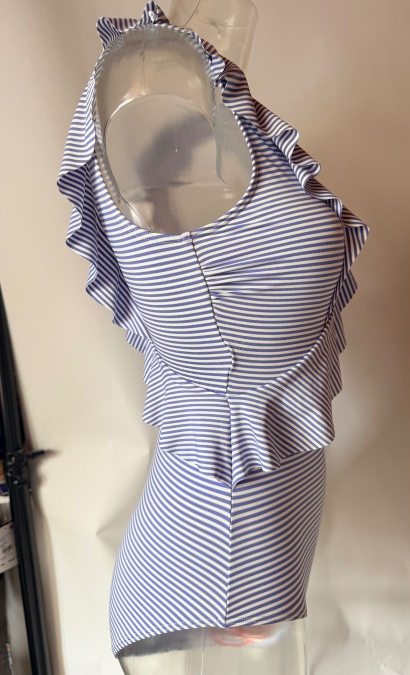 Lascana Costumi da bagno & Bikini: LASCANA, Badekleid, Grösse 36B, Farbe Hellblau/Weiss – Nuovo e nell'imballaggio originale da Rudolfstetten venduto da gst_g7xl 2