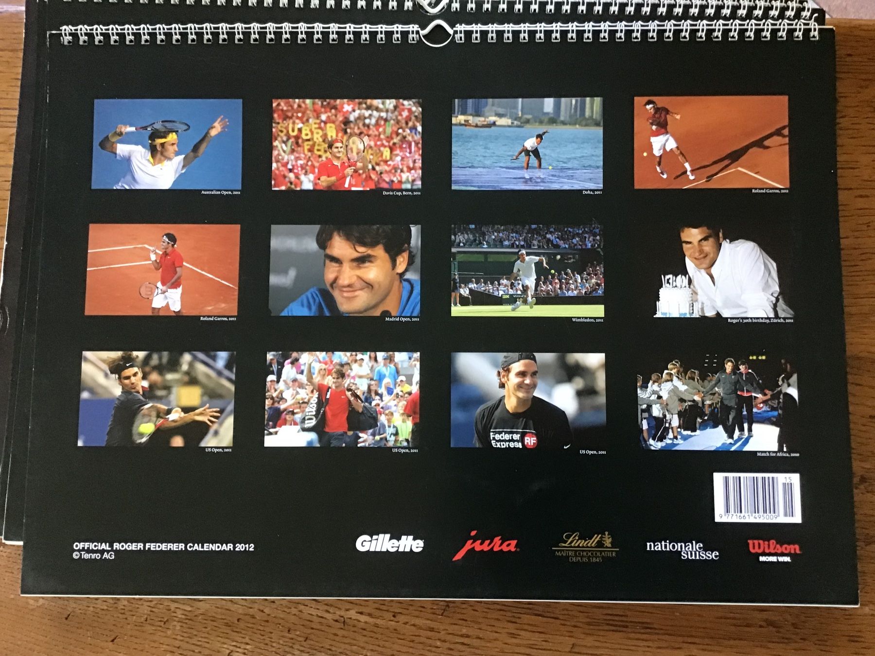 Calendari: Calendrier officiel Roger Federer 2012 – Usato da Fully venduto da Ruby97 4