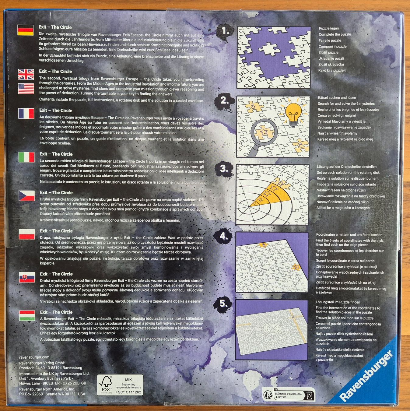 Ravensburger Puzzle: Ravensburger EXIT Puzzle - The Circle, Anno 1883 - 919 Teile – Usato da Dübendorf venduto da mic_8s68 2