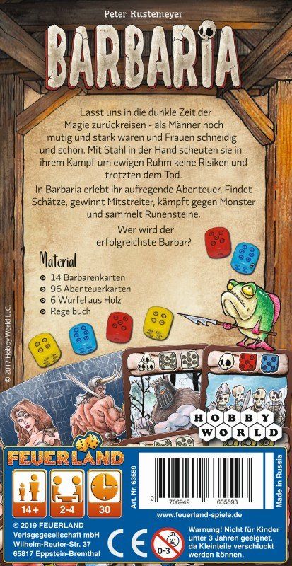 Giochi: Spiel Barbaria – Nuovo e nell'imballaggio originale da Uster venduto da Ludit 1