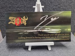 Original Autogramm  Kamui Kobayashi sehr seltene Autogramm 