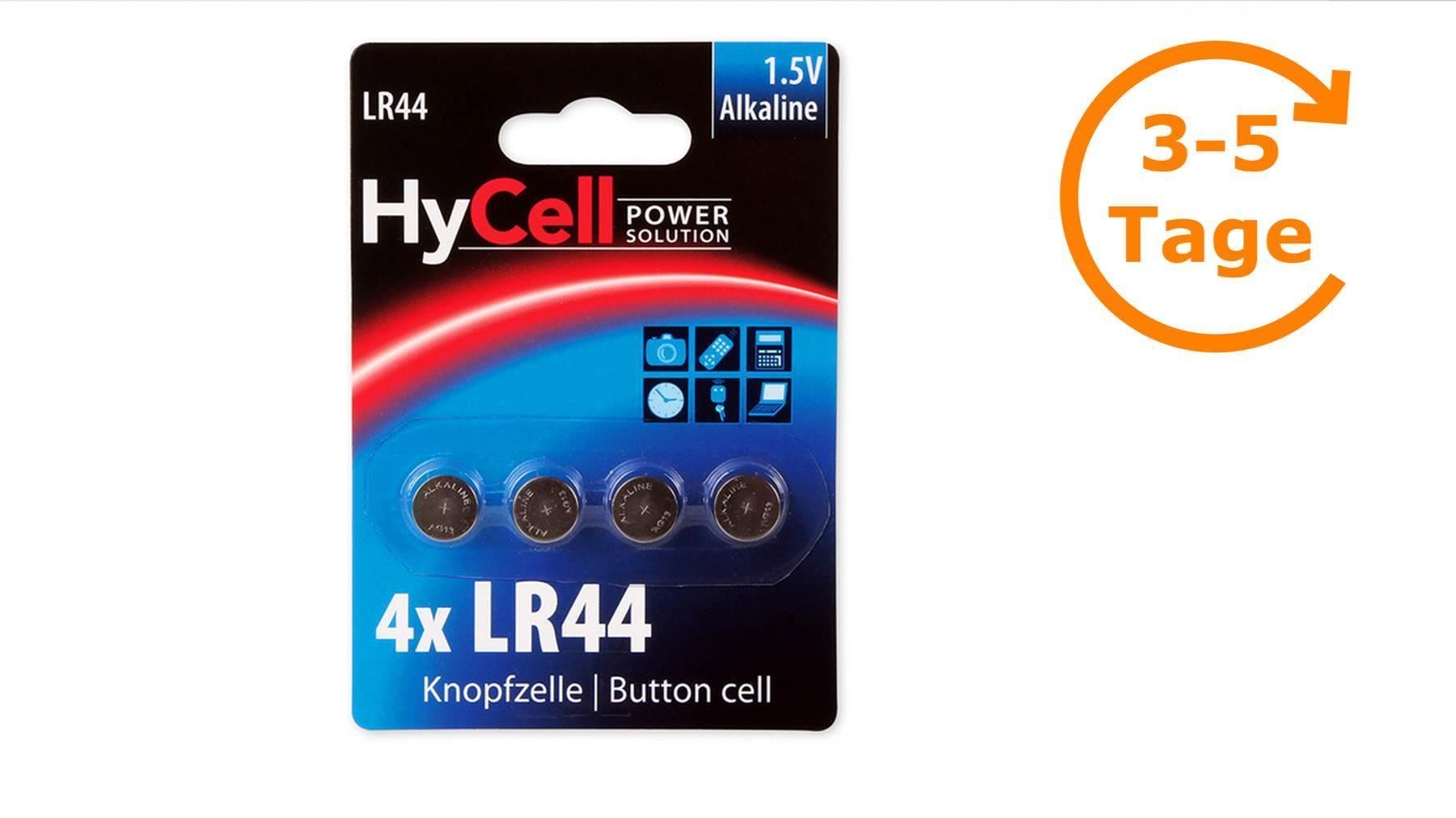 Caricatori & Batterie: Knopfzelle LR44 4x, Alkaline, Hycell – Nuovo e nell'imballaggio originale da St. Gallen venduto da cointec