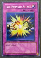 Yu-Gi-Oh! 1.Edition LOB-061 Two-Pronged Attack NM AE