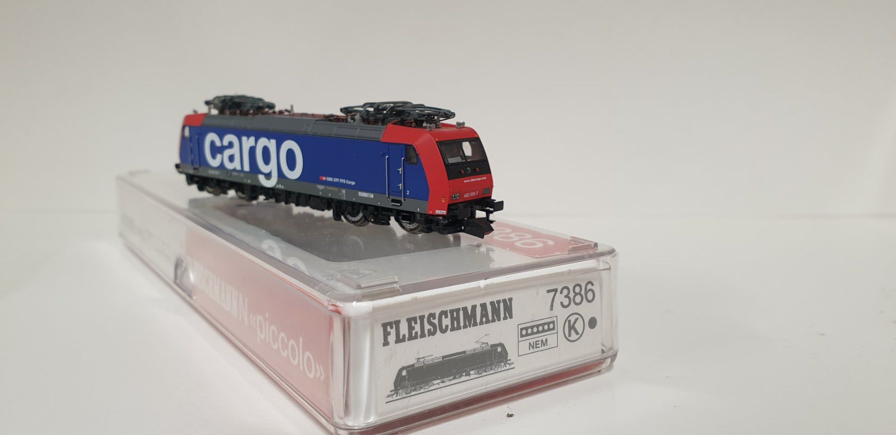 Fleischmann Trains électriques: Fleischmann Spur N  SBB Re482  Carco  7386 – D'occasion à Neuenhof par ludovicco 1
