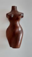 Torso Frauenkörper Skulptur Deko, Edelholz, 15cm