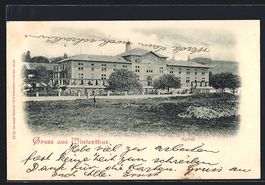 Winterthur, Spital mit Strasse von einer