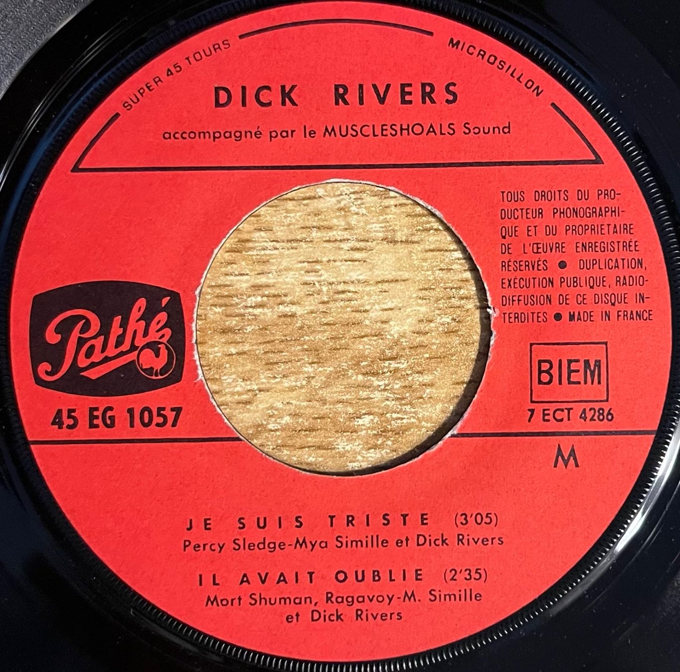 Schallplatten: DICK RIVERS - JE SUIS TRISTE – Gebraucht aus Bussigny von vinyl-pas-cher 2