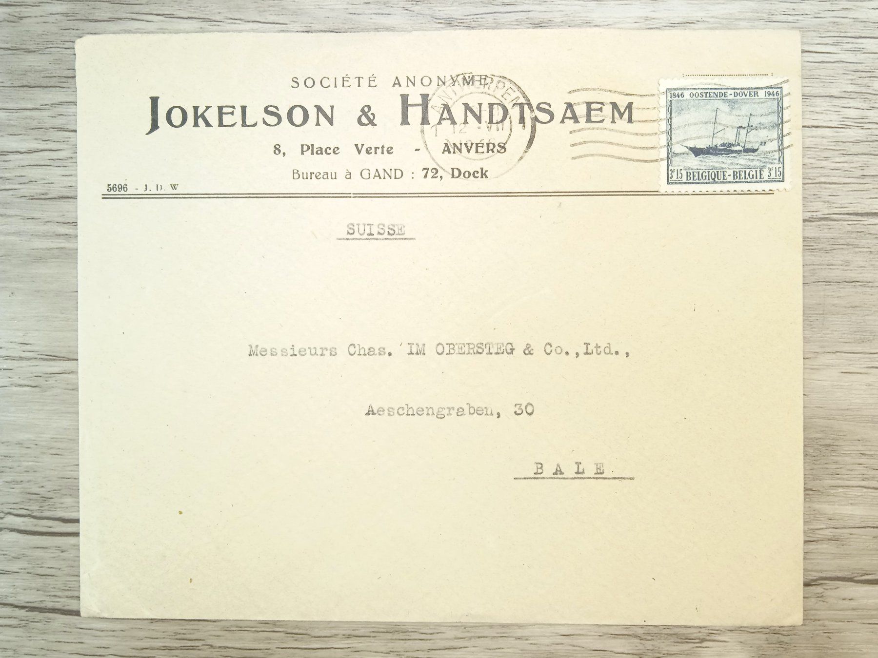 Tutti i francobolli: TR69 Enveloppe + Timbre Belgique 1940 – Usato da Cousset venduto da Patrick_Collections