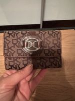 Portemonnaie DKNY braun Leder Logo guter Zustand