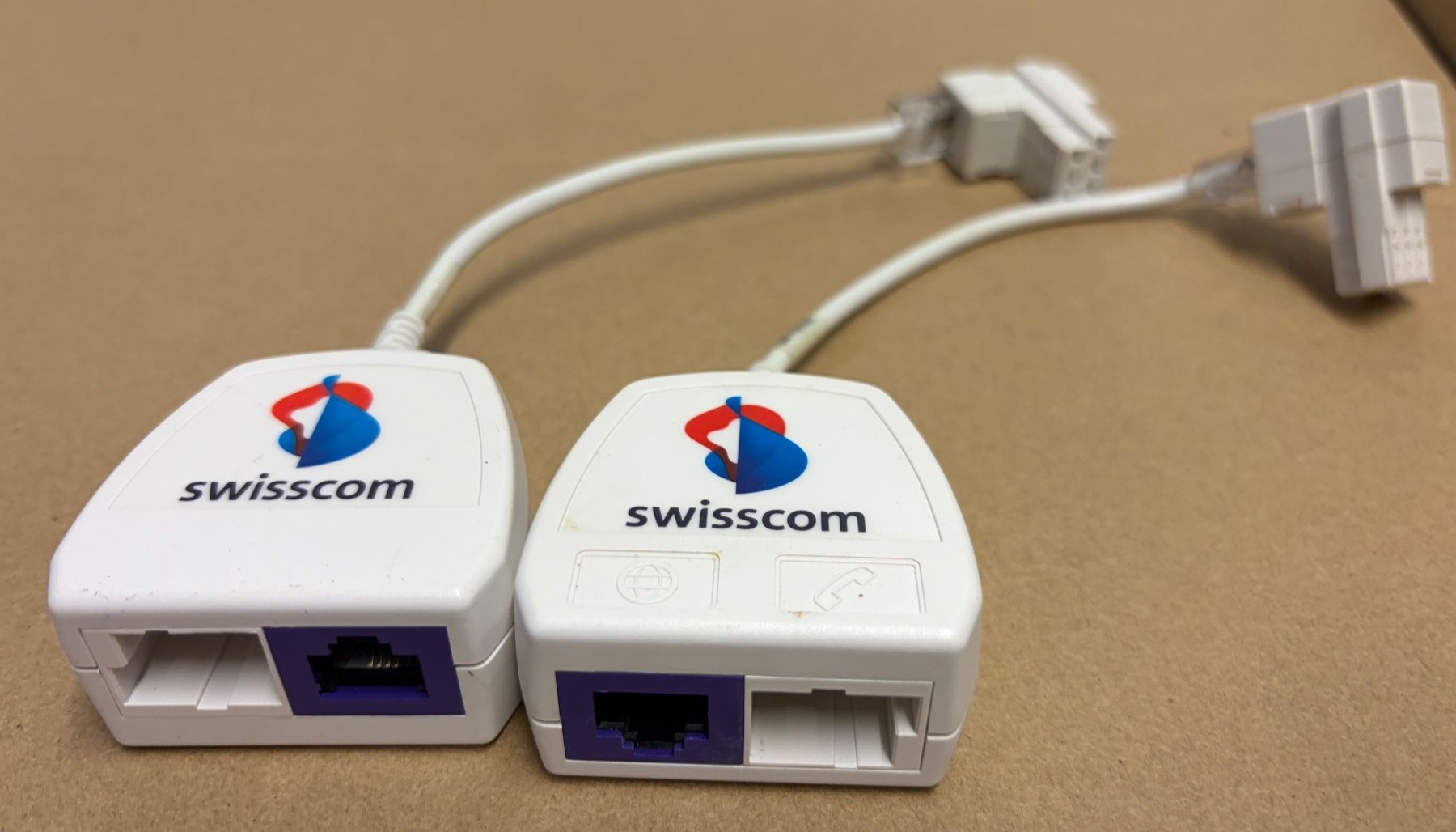 Laufwerke & Adapter: Swisscom Splitter 2 Stck Teleadapter neuwertig – Gebraucht aus Zürich von Kloeschen78