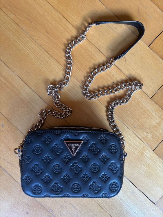 Crossbody Guess Tasche Schwarz Mit Kette Guess