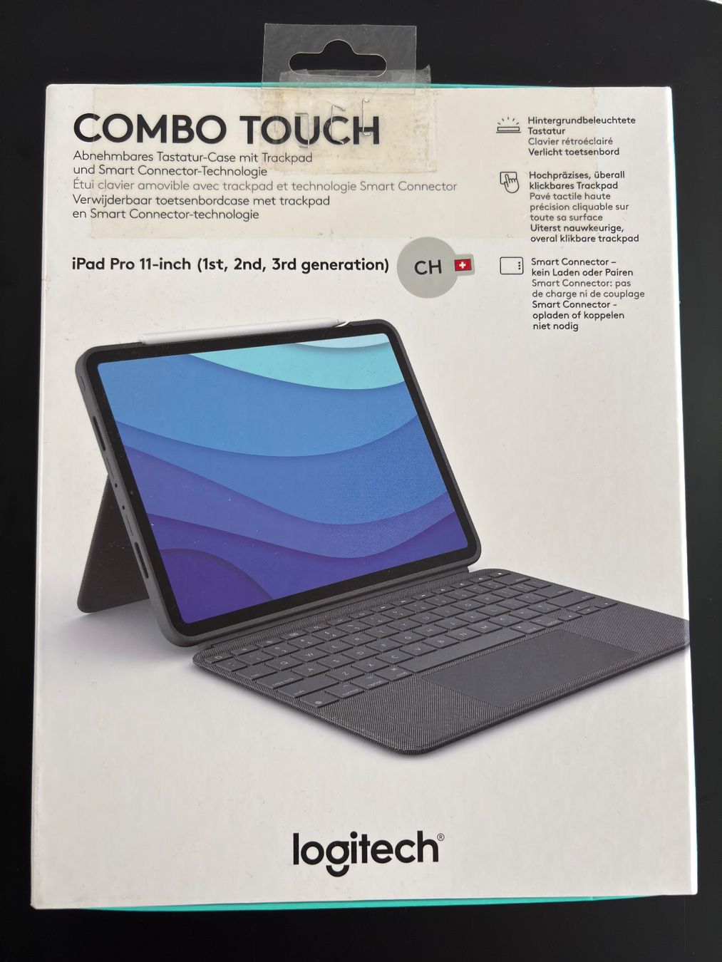 Apple Tastiere: Logitech Combo Touch Tastatur, iPad Pro 11'', mit OVP, neu – Nuovo (secondo la descrizione) da Wettingen venduto da Jasper73