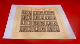 TOP CH-MARKEN  W 14 /1943 LUXUSBLATT100 Jahre CH- Postm. **