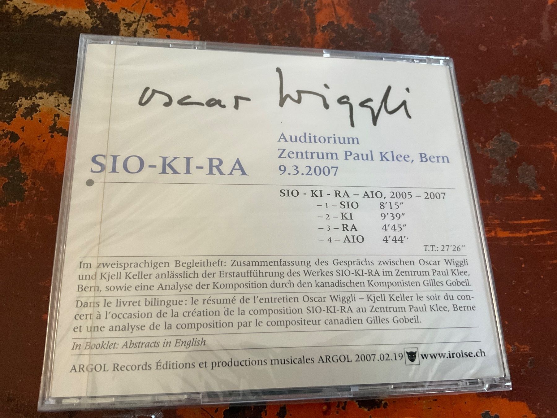 CDs: Oscar Wiggli Sio-Ki-Ra CD – Neu und originalverpackt aus Delémont von vinylfreak01 1