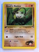 Brock's Mankey 1st Gym Heoes - MINT - ab 1.-