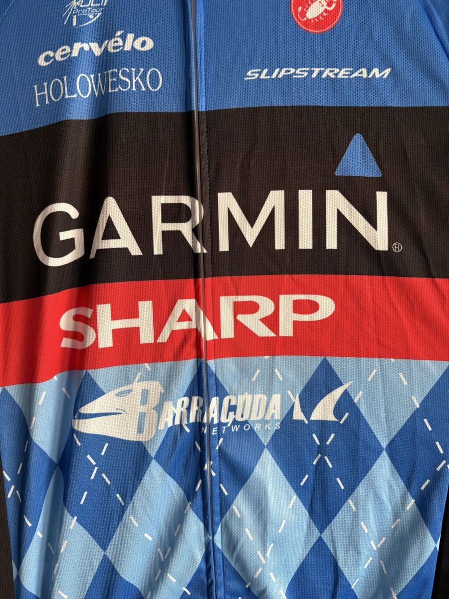 Canottiere & Pantaloni: Maillot cycliste Garmin-Sharp, Size L – Usato da Neuchâtel venduto da sharposneaks 2