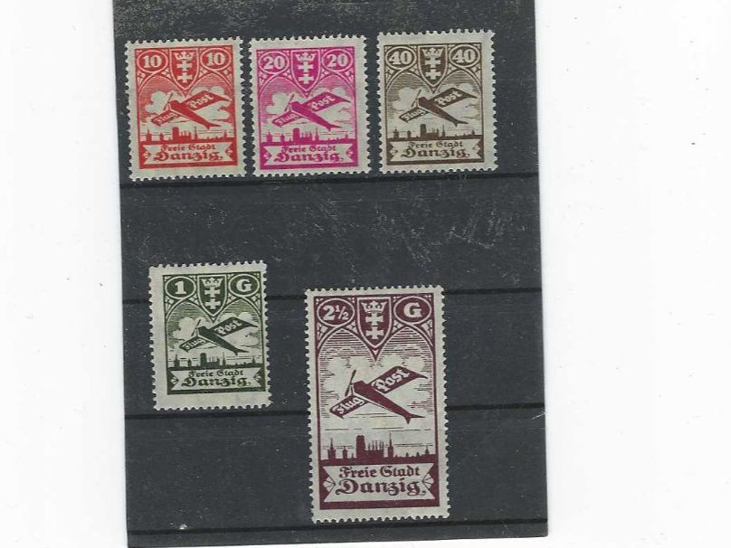 Alle Briefmarken: DT.STAAT DANZIG 1924 **/* FLUGPOST – Neu (gemäss Beschreibung) aus Dintikon von bonita099