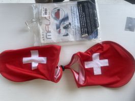 SUISSE Bikini car Girl FOOTBALL  - Housse de rétroviseurs
