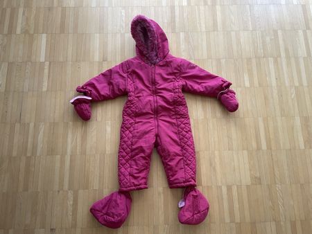 Kinder Schneeanzug pink Gr.86