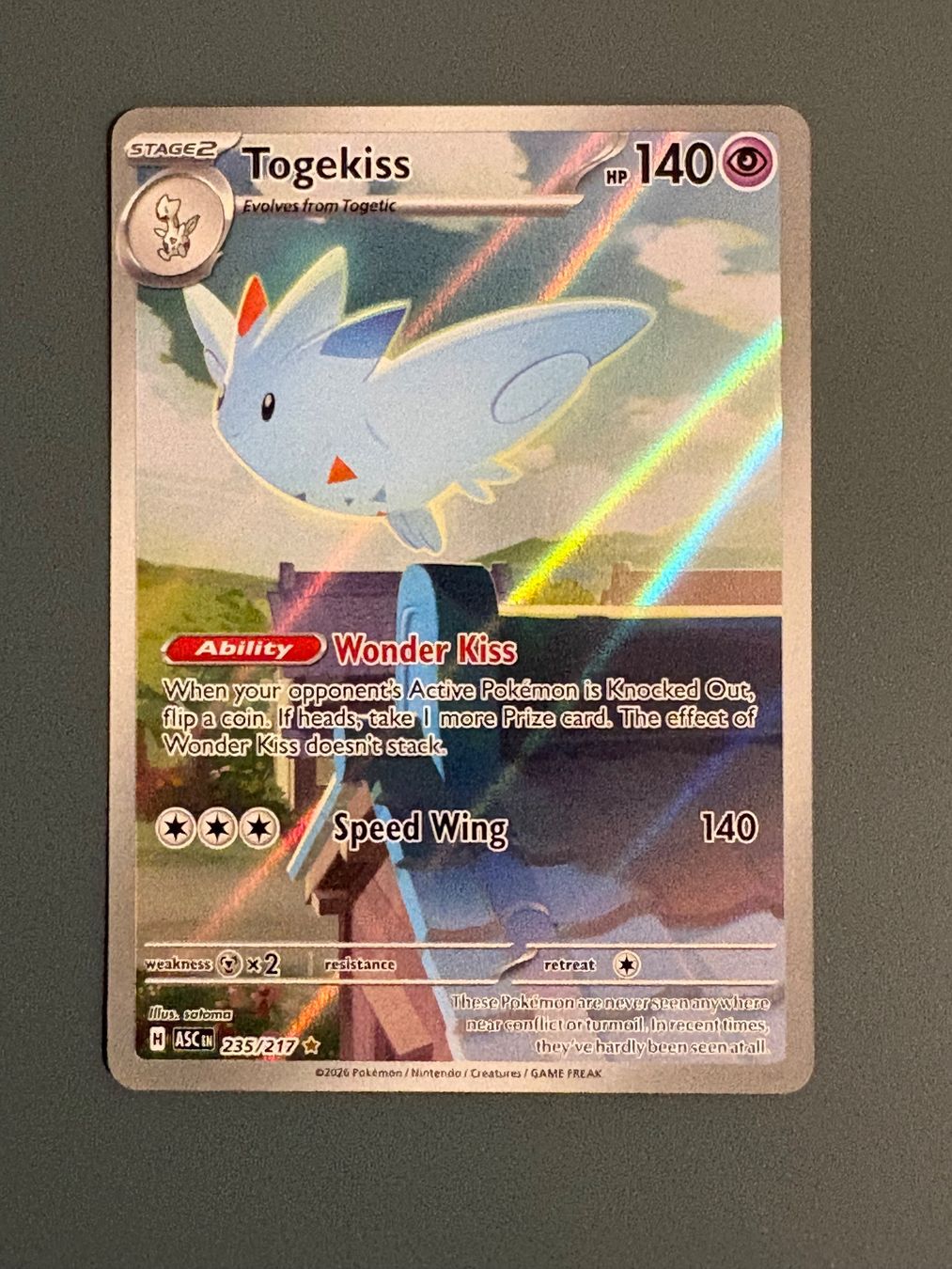 Pokémon Carte collezionabili: Togekiss - ASC - ENG – Nuovo (secondo la descrizione) da Seewen SZ venduto da Pokeace93
