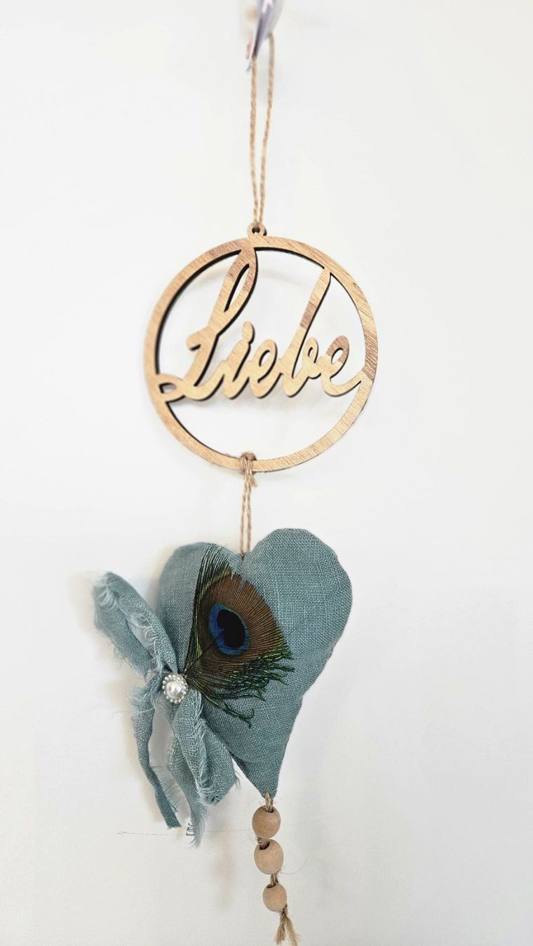 Tutte le decorazioni: Liebe Herz Boho Wanddeko Mobile Deko Geschenk Muttertag – Nuovo e nell'imballaggio originale da Gossau ZH venduto da LeoniesDeko