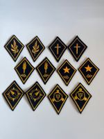 Schweizer Armee 21 Kragenspiegel spezielle rechts/links