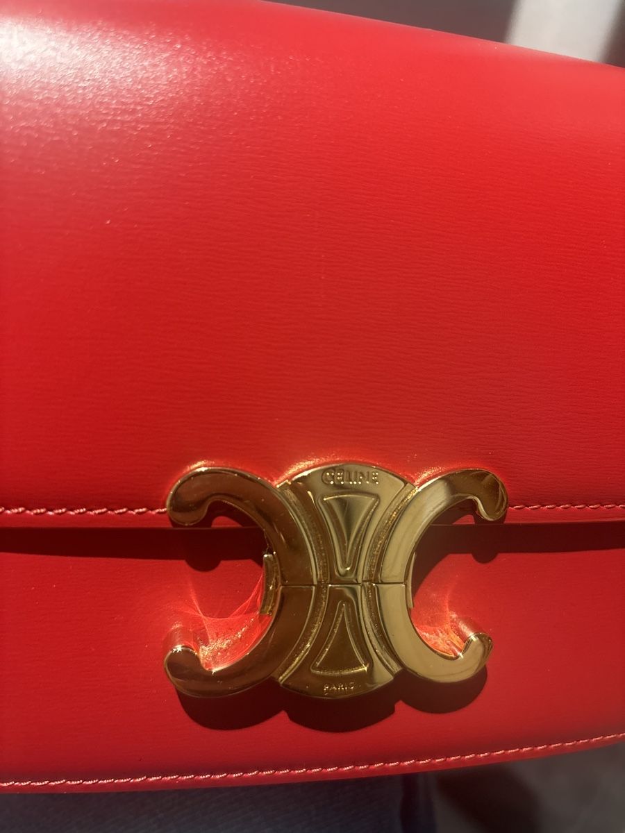 Celine Borse da donna: Sac Celine Triomphe rouge magnifique – Nuovo (secondo la descrizione) da Pieterlen venduto da tha_q8qg 1