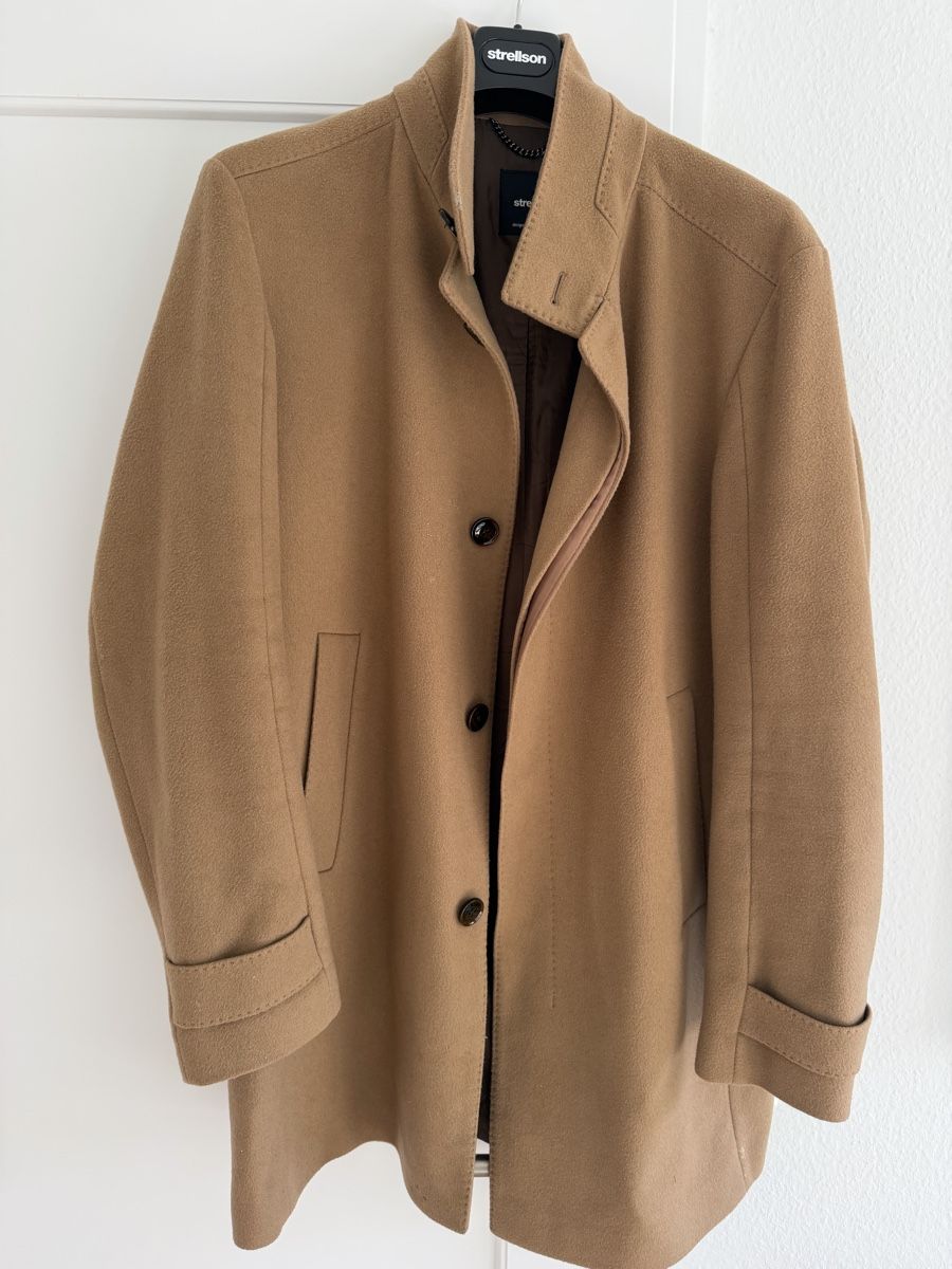 Strellson Cappotti: STRELLSON Mantel beige / creme Gr. L / 54 – Usato da Zürich venduto da tekinag